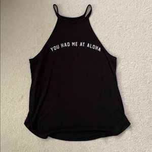 NWOT Spiritual Gangster “You Had Me at Aloha” tank
